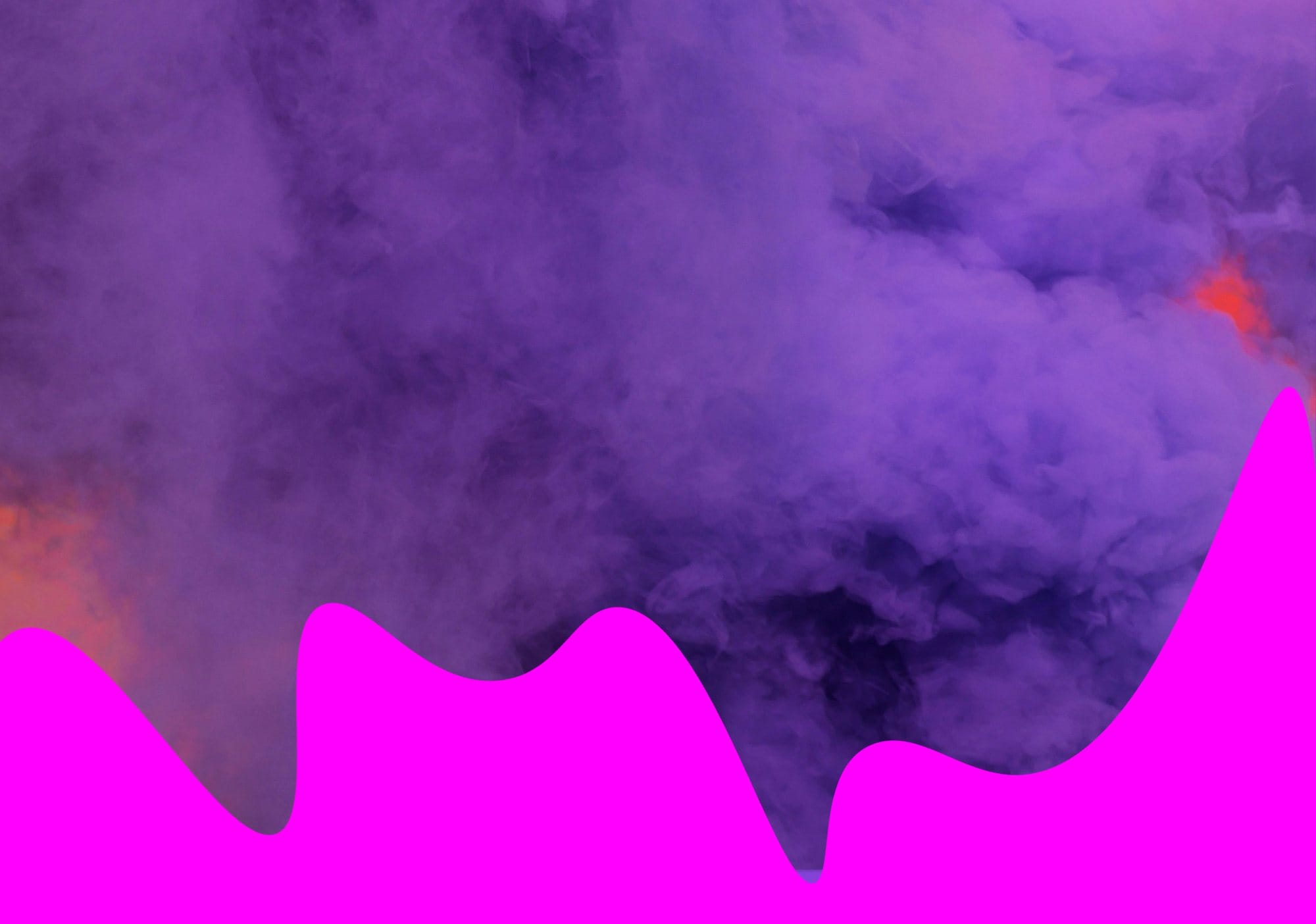 Purple smoke with magenta wave