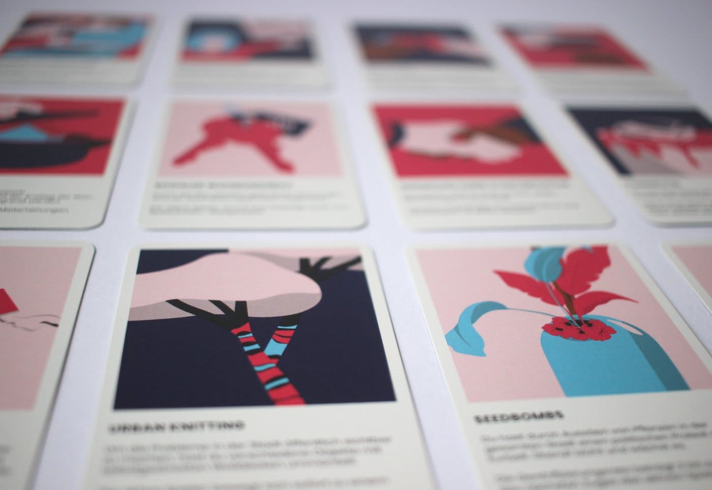Printed action cards