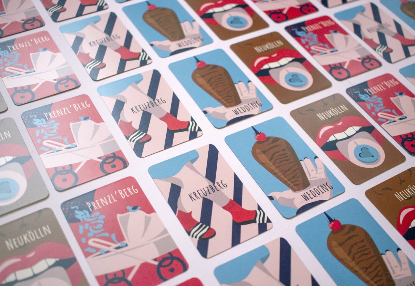 Printed district cards