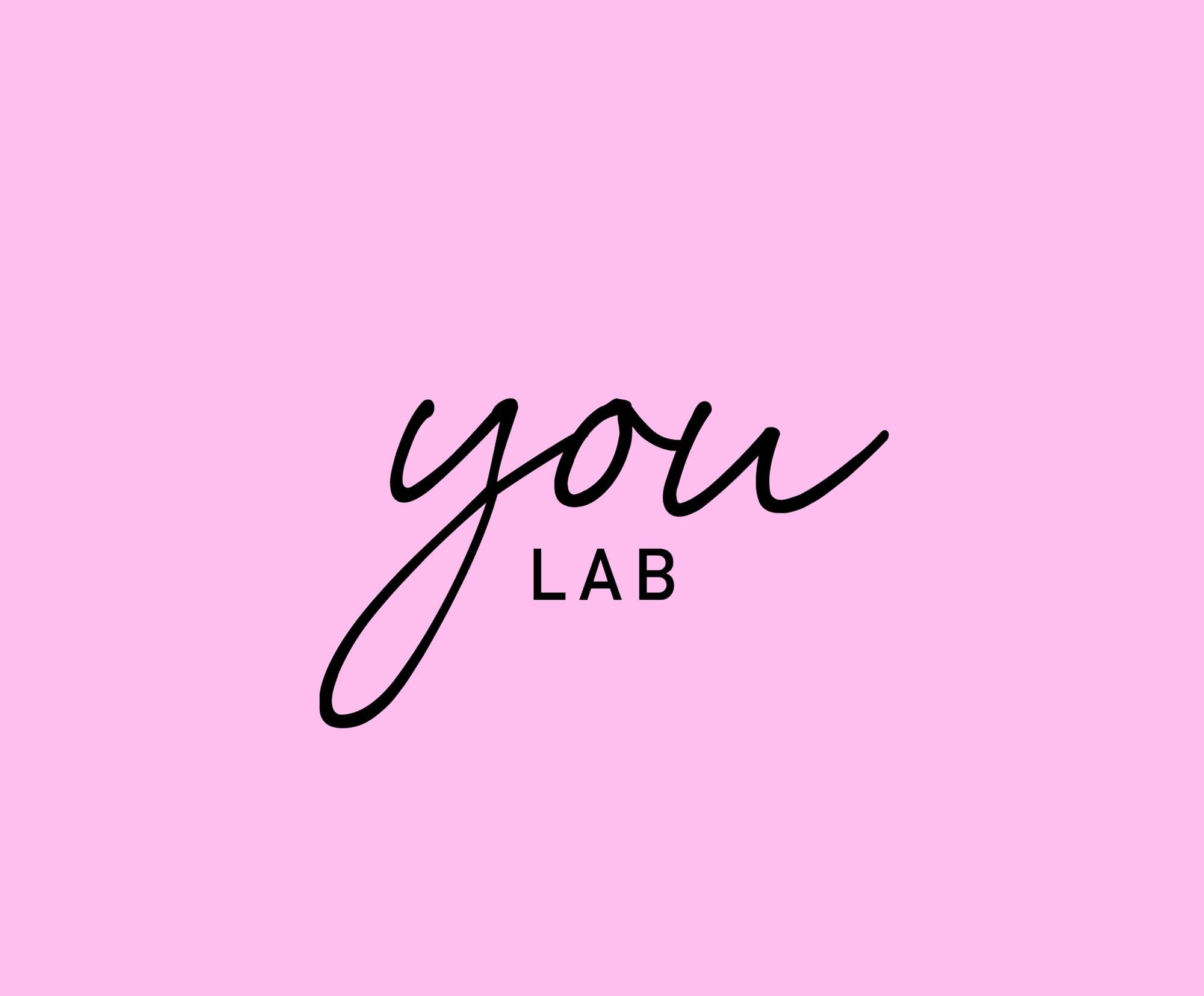 You Lab logo on pink